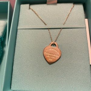 Return to Tiffany Heart Tag Pendant in sterling silver, small